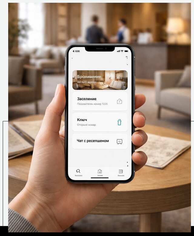 Мобильное приложение для гостей отеля в Железногорске, управление сервисом